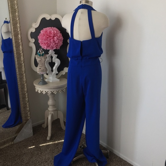 ❤️SOLD IN Boutique ❤️ Nine West Blue Jumpsuit - Picture 5 of 7